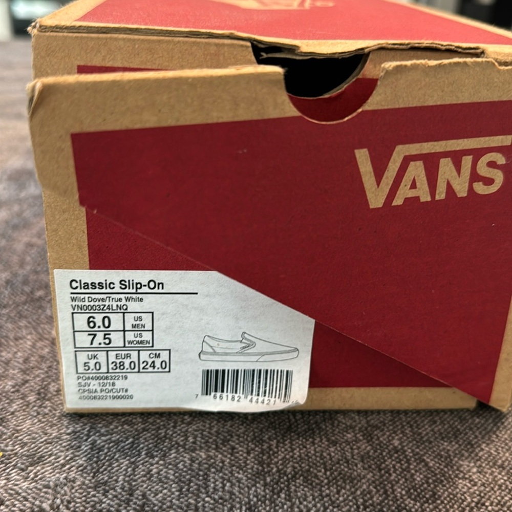 New Vans shoes.
